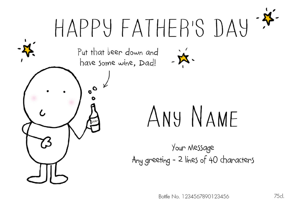 Chilli & Bubble’s Father's Day Labels for Rosé Wine