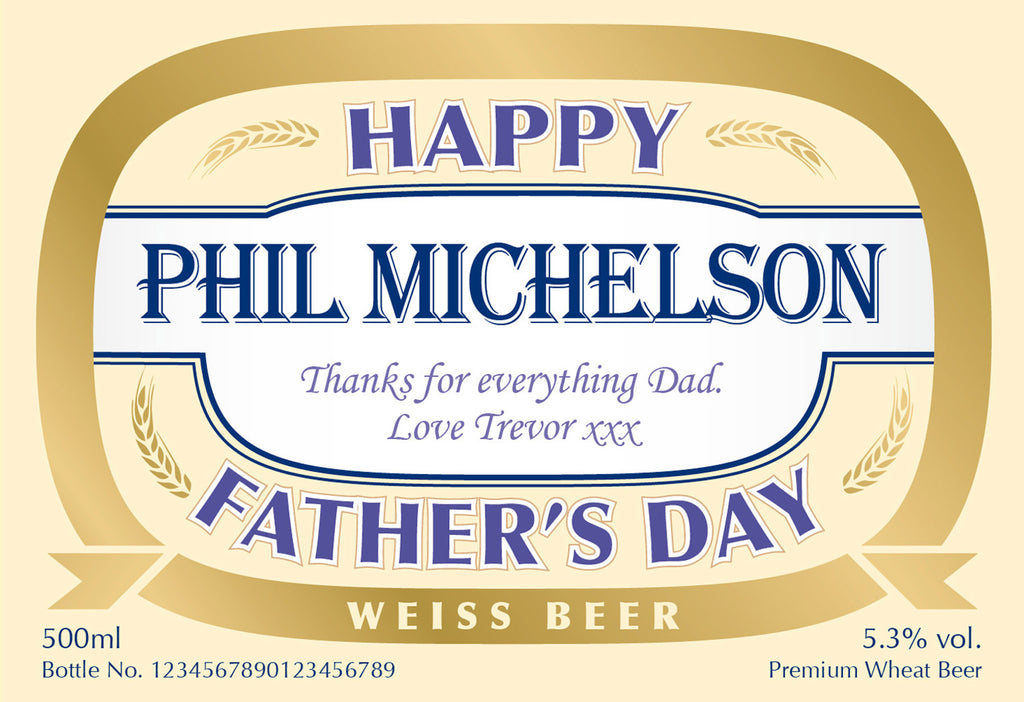 Father's Day Labels for Wheat Beer (Pack of 2)
