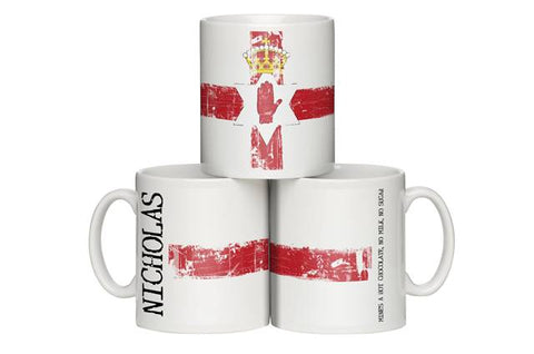 Personalised Northern Ireland Grunge Mug