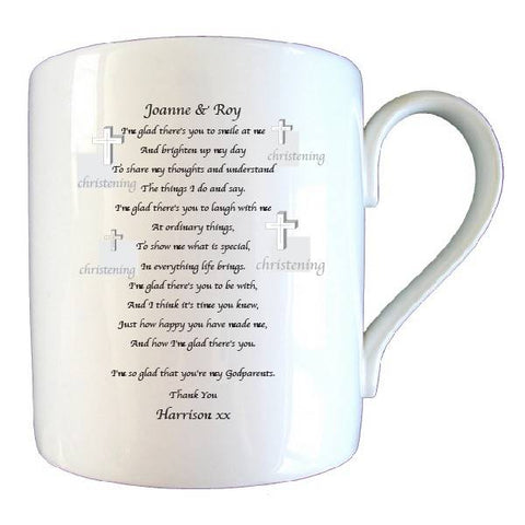 Godparent Poem Bone China Mug