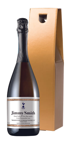 Spurs Framed Prosecco in a Gold Box