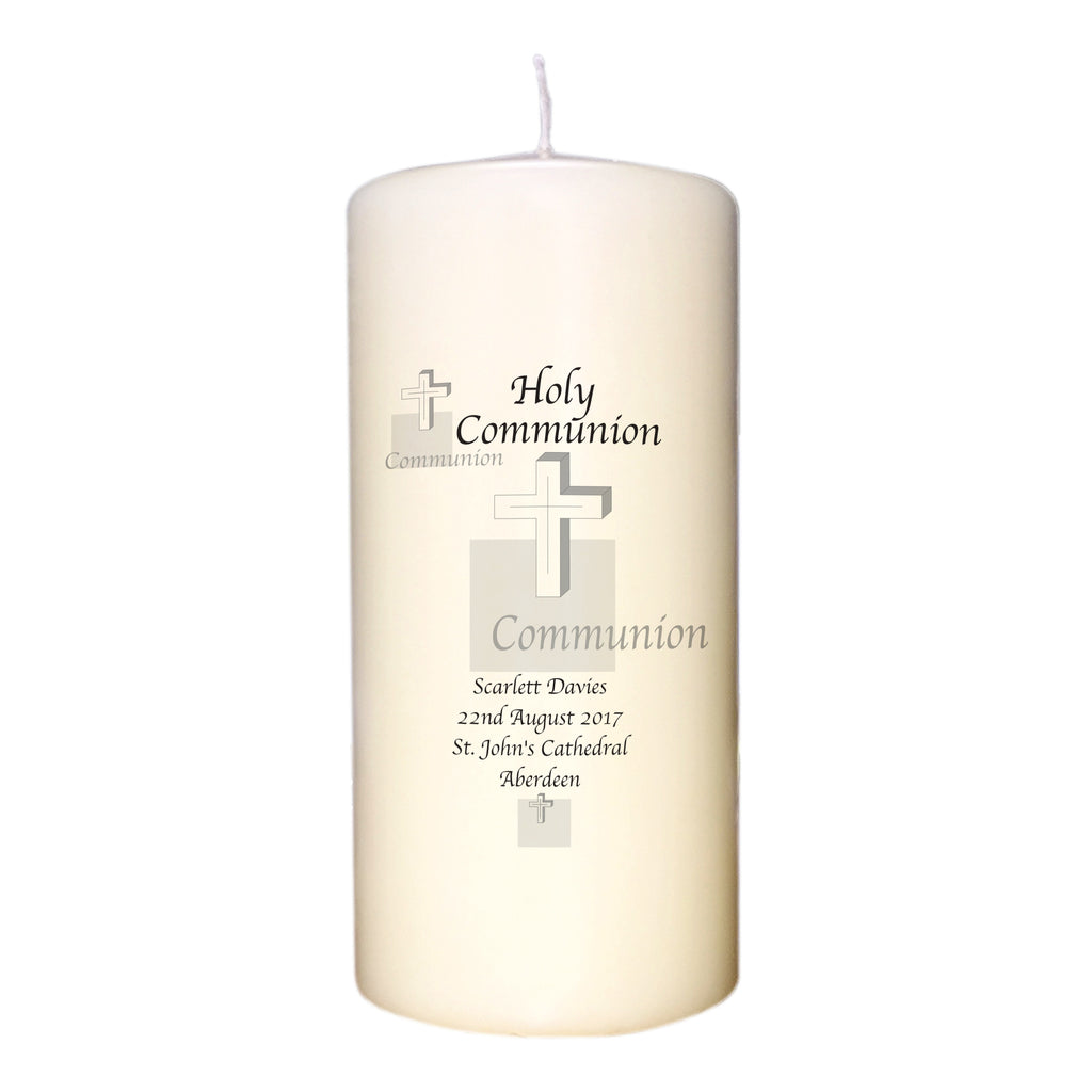 Holy Communion Cross Candle