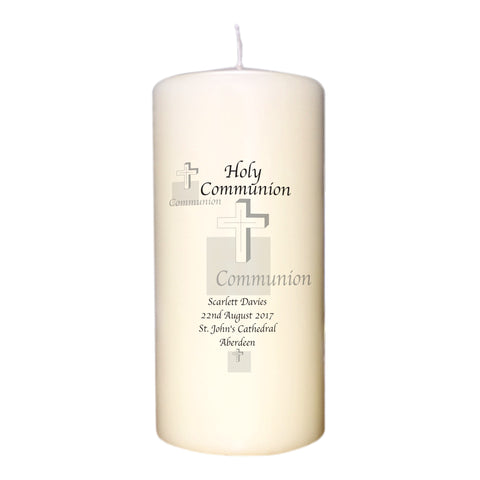 Holy Communion Cross Candle