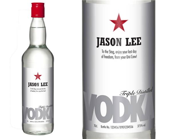 Premium Star Personalised Vodka