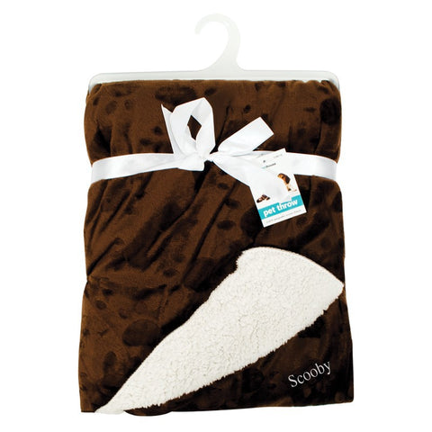 Brown luxury pet throw