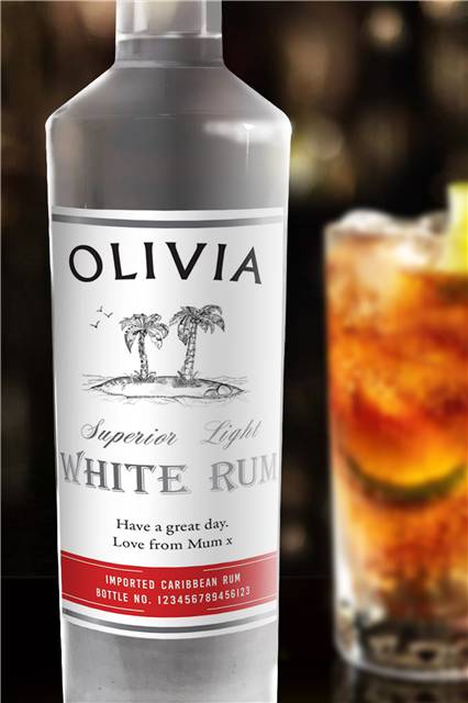 Personalised White Rum