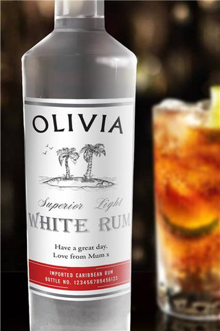 Personalised White Rum