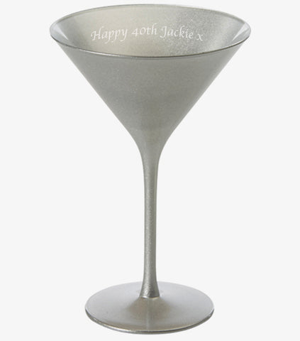 Olympic Martini Glass Silver