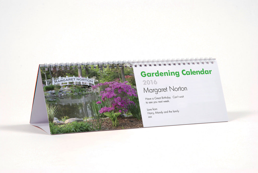 Gardening Desktop Calendar