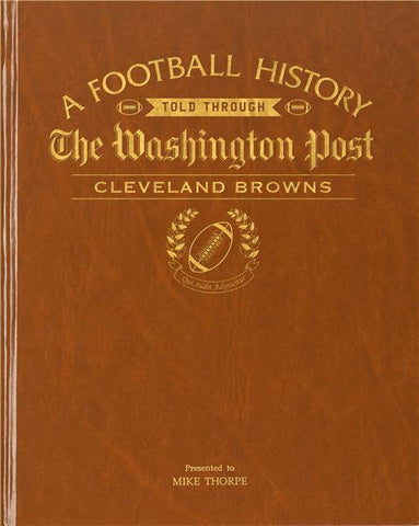 Washington Post Cleveland Browns Football Book