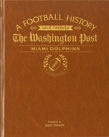 Washington Post Miami Dolphins Football Book