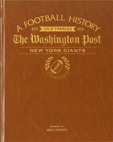 Washington Post New York Giants Football Book