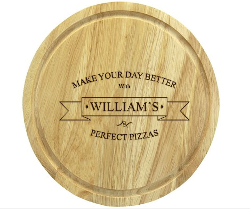 Perfect Pizza Wooden Pizza Board