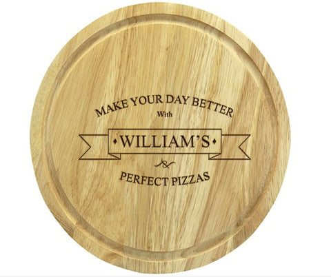 Perfect Pizza Wooden Pizza Board