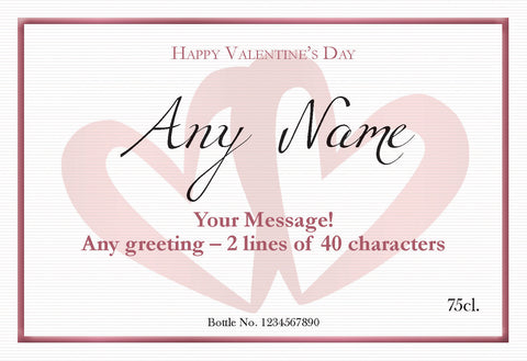 Valentine's Day Classic Labels for Red Wine (Pack of 12)
