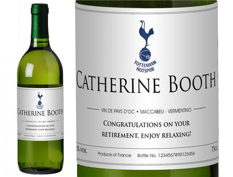 Spurs Classic Personalised White Wine