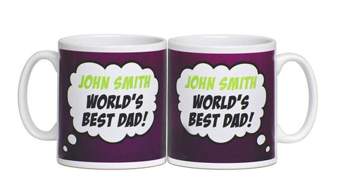 Personalised Father’s Day Word’s Best Dad Mug