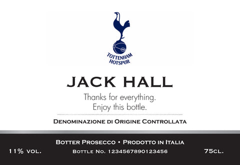 Spurs Classic Labels for Prosecco (Pack of 2)