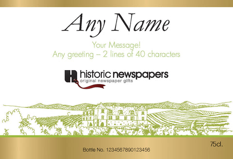 Corporate Vineyard Labels for White Wine (Pack of 12)