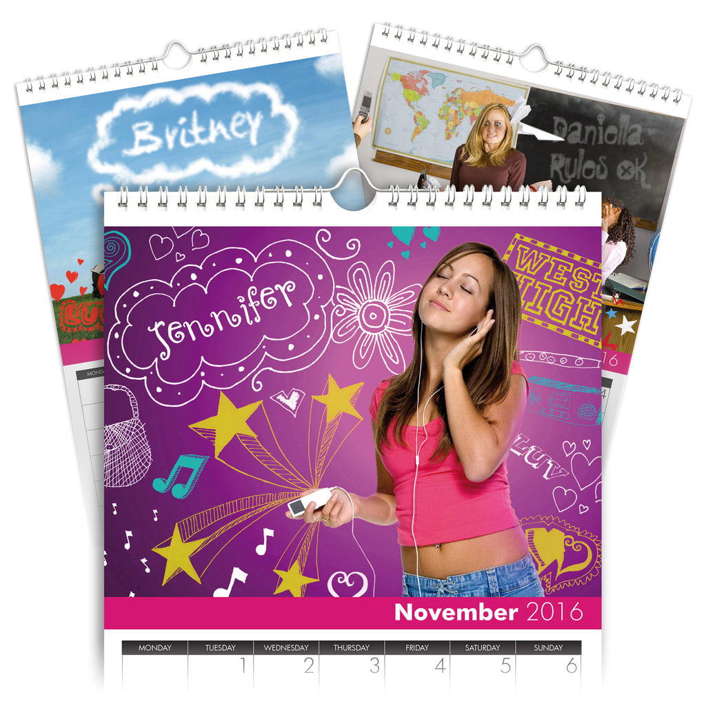 High School Cool A3 Calendar
