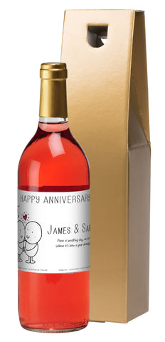 French AC Chilli & Bubble's Anniversary Rosé Wine in a Gold Box