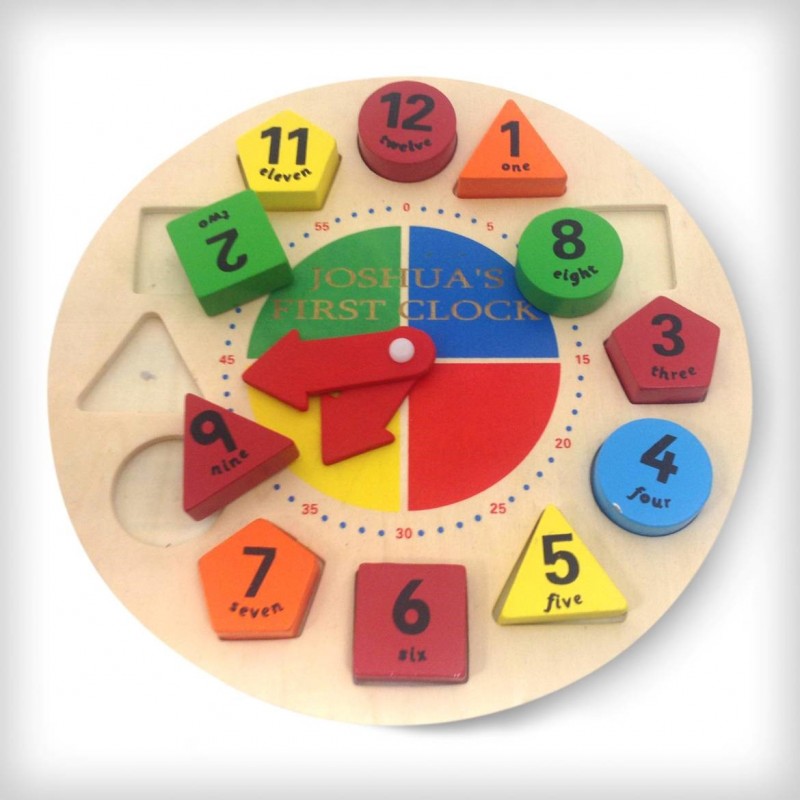 Shape Sorter Learning Clock