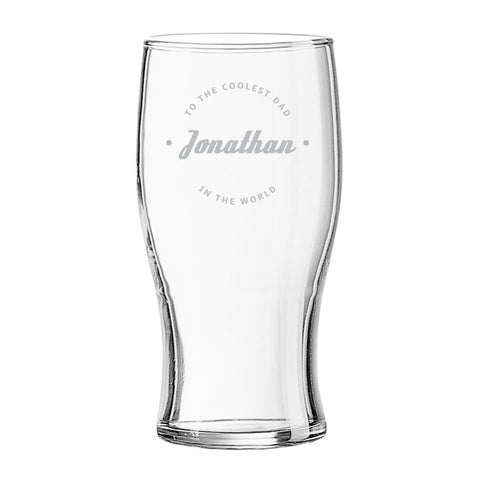 Coolest Dad Ever Tulip Pint Glass
