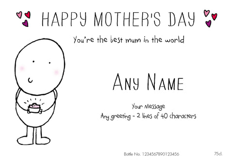 Chilli & Bubble's Mother's Day Labels for White Wine (Pack of 2)
