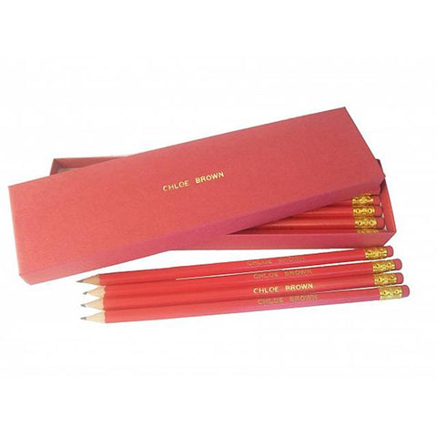 12 Red Pencils in a Red Box