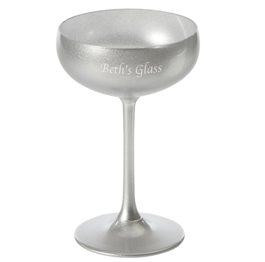 Olympic Champagne Saucer Silver