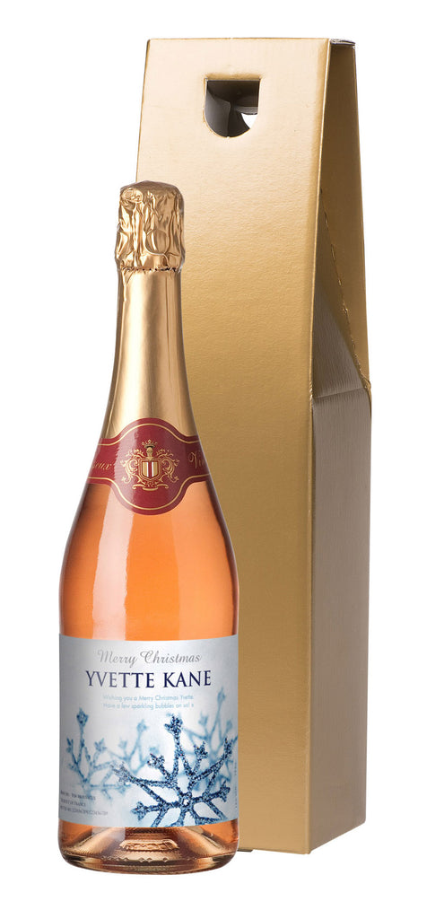 Winter Snow Sparkling Rosé Wine in a Gold Gift Box