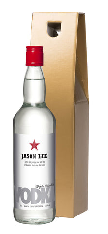 Premium Star Vodka in a Gold Gift Box