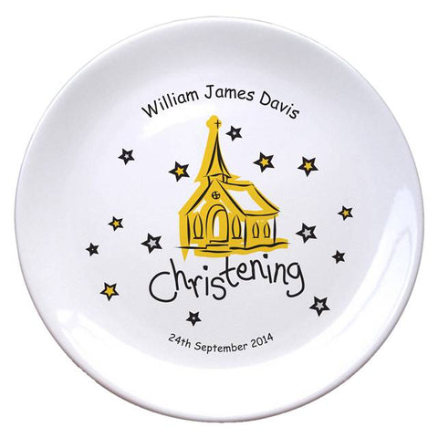 Church Christening 8" Bone China Coupe Plate
