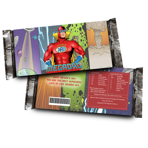 Personalised Mega Dad Chocolate Bar