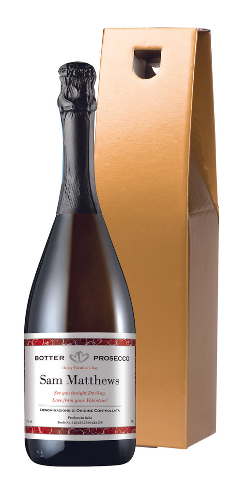 Valentine's Day Classic Prosecco in a Gold Box