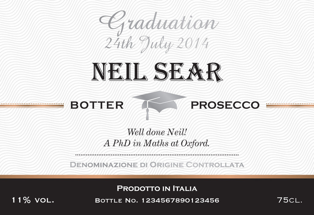 Graduation Labels for Prosecco