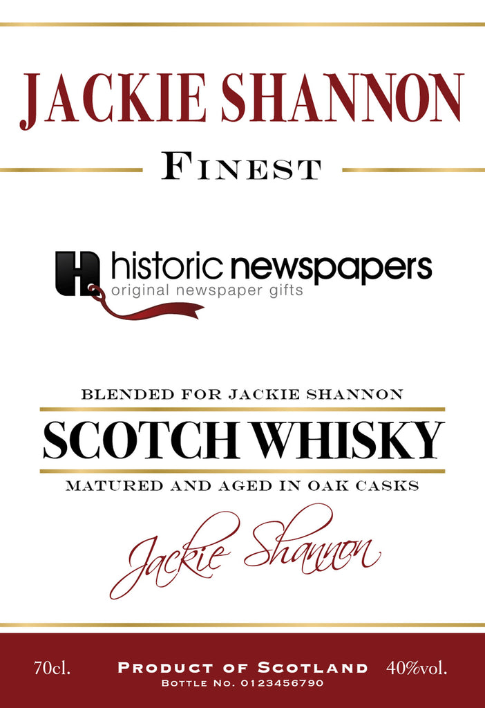 Corporate Historic Labels for Blended Whisky (Pack of 12)