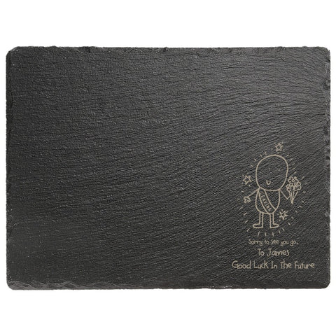 Chilli & Bubble's Leaving Rectangle slate cheese board