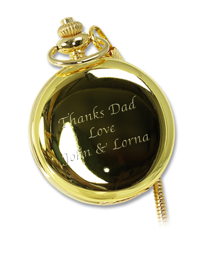 Personalised Gilt Fob Watch