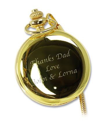 Personalised Gilt Fob Watch