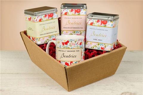Floral Design Tea Hamper