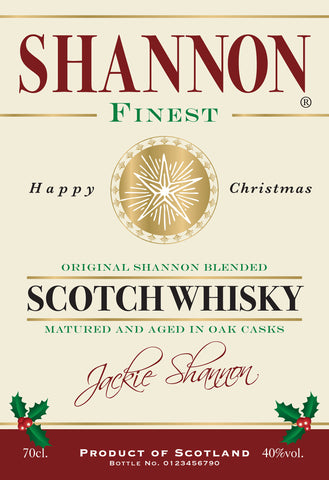 Christmas Labels for Blended Whisky