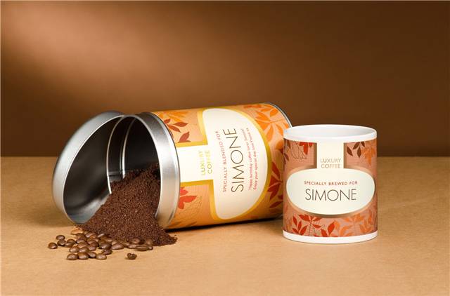 Personalised Coffee Lovers' Set - Leaf Design